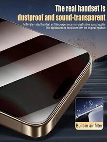 CASECOPS 2pcs Tempered Glass Screen Protector Set, Compatible With IPhone 17 Pro Max/17 Air/16 Pro Max/16 Pro/16 Plus/16E/16/15 Pro Max/15 Pro/14 Pro/13, Fully Protect The Screen. Provide Anti-Fingerprint, Durable & Stylish, Anti-Drop, Anti-Scratch Functions, One-Key Dust-Free Installation, Essential Daily Office Phone Screen Protector - 2pcs - View 7