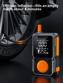 9-In-1 Multifunctional Emergency Jump Starter With 150PSI Air Pump, Digital Tire Inflator, Portable Car Battery Charger,LED Emergency Light & USB Charging, Car Emergency Tool.Suitable As A Holiday Gift. - Multicolor - View 10