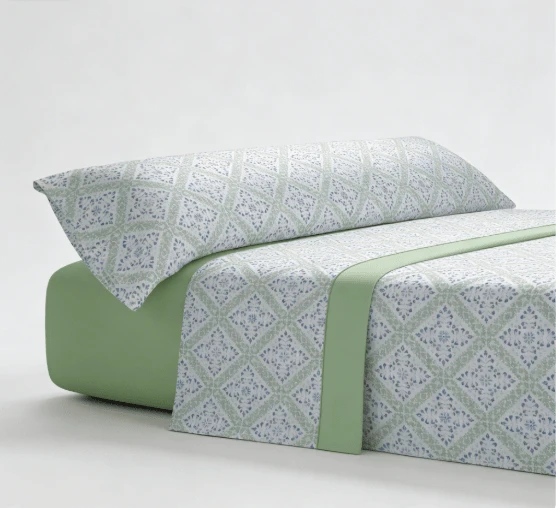 Sheet Sets With Pillowcases - Green - View 1