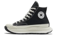Converse Chuck 70 女款休閒鞋 輕量緩震 透氣舒適 厚底 Logo 親膚 百搭 日常健身通勤下班休閒旅遊約會 A03277C - BLACK / EGRET - 查看 1