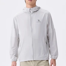CAMEL CROWN Men's Breathable Mesh Lightweight Jacket, UV Protection Fishing Shirt For Spring & Summer - Glacier Gray - View 5