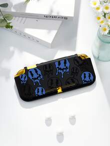 新款Switch2（2025）游戏机配件，蓝黑笑脸印花保护套，适用于Switch2、Switch NS/Switch OLED/Lite，Switch游戏机配件，收纳包，Switch保护套，送给Switch玩家的浪漫礼物 - 彩色 - 查看 17