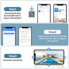 4pcs 3MP PTZ (2.4G/5G) Dual-Band WiFi Security Cameras, Indoor/Outdoor Surveillance With Full-Color Night Vision, Two-Way Audio, AI Motion Detection & App Remote Control - 白色 - 查看 11