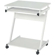 HOMCOM Roller Computer Table - A - View 12