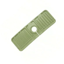 1pc Silicone Sink Drain Mat, Splash Guard, Trimmable Narrow Edge Sink Drainer Mat For Kitchen Sink - Drain Pad for Sink - View 10