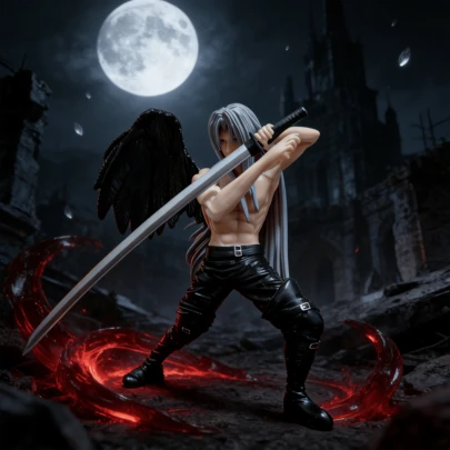 1pc Anime Character Night Lord Statue, Game And Anime Figure Display Gift, Game Desk Collection Figurine, Room Decor, Meticulously Crafted With Rich Details, Suitable For Friend's Birthday Party, Holiday Surprise Gift, Otaku Culture Space Decor, Emotional Gift, Graduation Souvenir, Friendship Gift, Holiday Gift, Christmas And New Year Dual Festival Gift, Valentine's Day Gift, Boy's Toy, New Year Gift