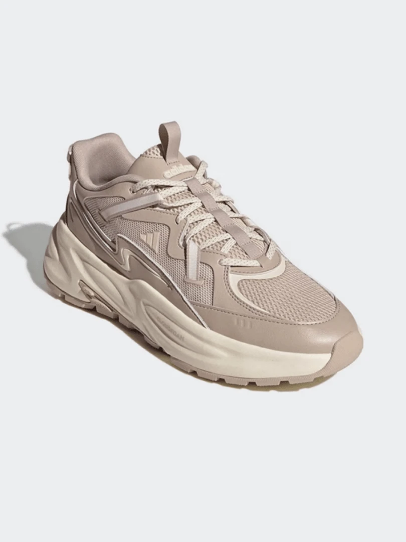 阿迪达斯新款耐穿舒适男女通用日常健身通勤运动鞋，OZWAVE SURGE 2.0 轻便户外复古厚底运动鞋，浅棕色复古配色，推荐热销款 JQ9251 - 淺褐色 - 查看 1