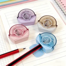 1 Single Hole Pencil Sharpener - | Plastic Material | Single Hole Design | With Flip Cover - Easy To Use, Wear-Resistant And Sharp, Ideal Choice For Students And Professionals, Essential For Drawing Office Tools - Suitable For School And Office Stationery Supplies | High-Quality Gifts And Prizes, Shipped In Random Colors - Multicolor - View 7