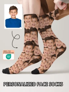 1 Đôi tất in hình mặt theo yêu cầu, tất in ảnh theo yêu cầu, tất in hình tùy chỉnh, tất in hình mặt hài hước cá nhân hóa, tất in hình theo yêu cầu, in bất kỳ khuôn mặt nào lên tất, quà tặng kỷ niệm, quà tặng Valentine, quà tặng sinh nhật, quà tặng đám cưới, quà tặng Ngày của Mẹ, quà tặng Ngày của Cha, quà tặng bạn thân - Nhiều màu - Xem 7
