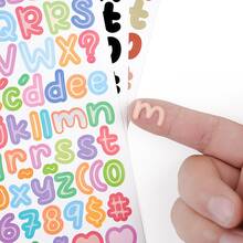 15 pièces Ensemble d'autocollants de lettres colorées, alphabet auto-adhésif, convient pour les artisanats DIY, les projets scolaires, les cartes et les cadeaux, idéal pour les adolescents et les enseignants - 1 Set - Voir 5