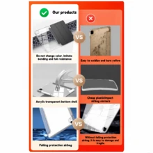 Ốp lưng iPad màu tím nhạt | Chống sốc và chống cong vênh, các đường cắt chính xác, đế acrylic trong suốt HD, vỏ bảo vệ máy tính bảng, tương thích với chân đế từ tính của Apple | Tương thích với iPad A16 thế hệ 11/10, Air 11/13 inch, M3 Mini 7, Pro 2024 và hơn chục mẫu khác. - Màu tím  Violet - Xem 9