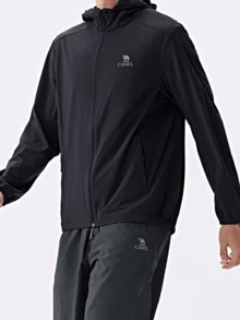 CAMEL CROWN Chaqueta de malla transpirable para hombre, primavera/verano, camisa de pesca con protección UV - Fantasma negro - Ver 4