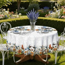 Față de masă 1 buc. cu model colibri și flori - stil natural proaspăt - imprimeu viu detaliat. Fabricată din poliester, disponibilă în forme dreptunghiulare, pătrate și rotunde. Ideală pentru petreceri cu tematică naturală, cine în familie, picnicuri în aer liber, reuniuni de sărbători, ca decor esențial pentru masă pentru a crea o atmosferă festivă. Un material textil indispensabil pentru nunți, aniversări și alte ocazii. - A - Vizualizare 19