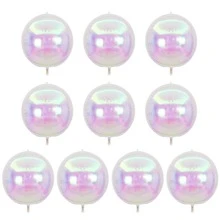 10pcs Vivid 4D Metallic Balloons, 10 Inch Round, Self-Sealing, Ideal For Weddings, Birthdays, Anniversaries And Outdoor Parties, Party Decorations | Vibrant Balloon Decor | Self-Sealing Balloons, Balloon Decorations - View 5