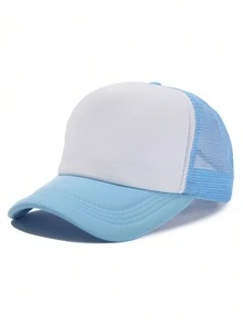 1 chiếc mũ chống nắng lưới thoáng khí unisex, thích hợp cho mùa xuân/hè, có thể thêu hoặc in tùy chỉnh, mũ dành cho học sinh/tài xế xe tải. - Nhiều màu - Xem 8