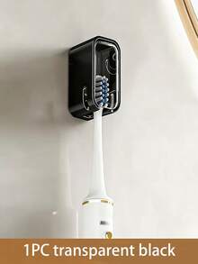 Portaspazzolino da parete, in materiale plastico durevole, installazione senza foratura, portaoggetti salvaspazio per il bagno, design a staffa a U, adatto per spazzolini elettrici e tradizionali, accessorio da bagno moderno, facile installazione, regalo perfetto per famiglia e amici (confezione in cartone, resistente ai danni) - Multicolore - Visualizzare 14