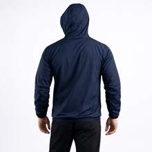 Men's Windbreaker Jacket With Lined Hood And Front Zipper, Lightweight And Comfortable For Everyday Use. - 藏蓝色 - 查看 2