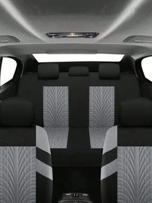 Universal Car Seat Covers - 4pcs Or 9pcs Set - Made Of High-Quality Polyester Fabric With Textured Pattern, Anti-Slip, Machine Washable, Fit For Sedan, SUV, 5-Seat Cars, Stain-Resistant And Durable, Multi-Color Options, All-Season Car Interior Protection Accessories - Type a - View 5