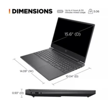 HP Victus 15.6" FHD Gaming Notebook Laptop, 144Hz Display,  Core I5-13420H, 8GB DDR4, 512GB SSD, GeForce RTX 3050, Backlit Keyboard, Wi-Fi 6, Windows 11 Home, Mica Silver - 查看 3