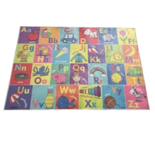 1pc ABC Educational Game Rug, Letter Number Animal Season And Shape Learning Play Mat For Playroom Crawling Room Bedroom, Room Decor - Multicolor - View 10