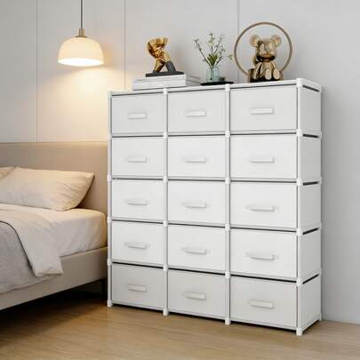 1 Set Of Multi-Layer Large Capacity Portable Closet With Drawers,Multifunctional Portable Cube Storage Cabinet,Floor Storage Rack,Dustproof Wardrobe, Shelves, Shoe Rack, DIY Freestanding Display, Bedroom Lingerie Organizer, Home Use Assembly Storage Rack, Floor Standing Assembly Storage Rack,Easy Assembly,Single Row And Double Row Optiona,Suitable For Indoor Storage, Bedroom, Kitchen, Living Room, Study, Office Storage, Holiday Storage, Holiday Gift, Mother's Day Gift