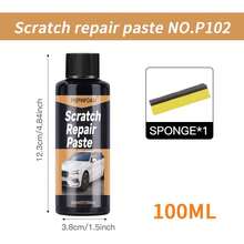 HGKJ P10 Car Paint Care Scratch Repair Agent, Paint Scratch Repair And Protection, Scratch Remover And Polishing Agent, Car Scratch Wax Deep Repair Miracle, Paint Stain Remover Paste, Scratch Repair Agent, Cross-Border Version, Household Gift (Random Style) - A - View 12