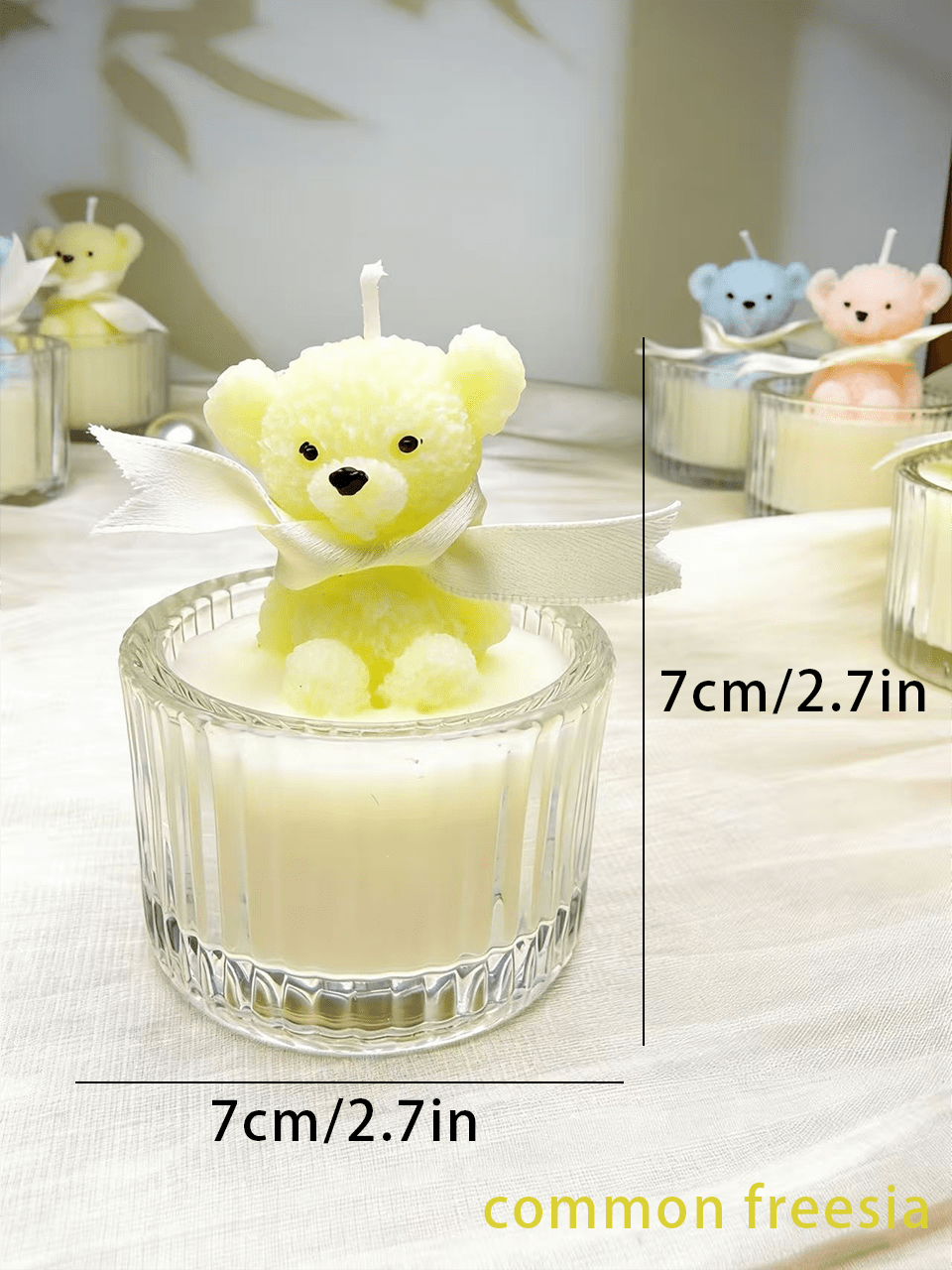 Nến thơm hình gấu, quà tặng đám cưới, quà sinh nhật, đồ trang trí tiệc. - Nhiều màu - Xem 10