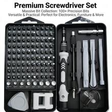 Bộ tua vít 115 trong 1, bộ dụng cụ tua vít đa năng cầm tay dùng để sửa chữa và tháo lắp máy tính, điện thoại. - Nhiều màu - Xem 10