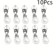 5/10Pcs Faux Pearl Zipper Pulls, Suitable For Bags, Clothing, DIY Decoration, Nylon Lockless Zipper Accessories - Multicolor - View 16