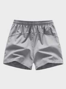Conjunto de camiseta y pantalones cortos para hombre, estilo casual versátil de verano, cómodo y sencillo para viajes y desplazamientos - Multicolor - Ver 3