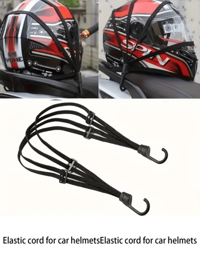Motorcycle Helmet Cargo Straps, Car Safety Net, Luggage And Helmet Storage Net, Expandable Elastic Bands, Elastic Tie Downs For Motorcycles And Bicycles, Hook Cords/Motorcycle Helmet Net Straps, Black Luggage Organizer, Secure Storage, Elastic Mesh Pockets, Cargo Bags, Vehicle Trunk Cargo Nets, Safety Nets. Multiple Styles Available. Great Gift For Family And Friends.