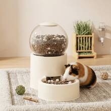 1个大容量自动兔子饮水器，采用耐用ABS材质，透明设计，配有大号塑料水碗，无需电池 - 查看 10