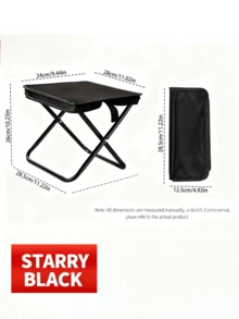 Simple And Versatile Outdoor Portable Folding Stool, Mini Backless Folding Bench, Made Of Thickened And Durable Oxford Cloth And High-Strength Carbon Steel Frame. Ultra-Lightweight And Portable, Opens And Closes In One Second, Easy To Store. - Multicolor - View 14