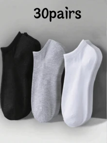 100/80/50/30/20/10/8/4 Pairs Comfortable Moisture-Wicking Antibacterial Breathable Knitted Liner Socks - Mother's Day Gift, Unisex, Knee-High, Sweat-Absorbing Odor-Resistant, Elastic Soft, Fashionable Solid Color, Suitable For Spring, Summer, Autumn, Winter, Casual Daily And Yoga/Sports - Multicolor - View 6