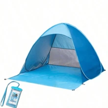 1 pieza Toldo de sombra automático para playa, camping y pesca al aire libre, diseño portátil y ligero, ideal para vacaciones y aventuras al aire libre, accesorio esencial para la playa - C - Ver 7