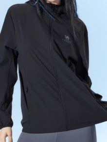 CAMEL CROWN Chaqueta de malla transpirable para hombre, primavera/verano, camisa de pesca con protección UV - Fantasma negro - Ver 3