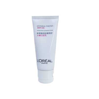 L'Oreal 30毫升/1.0盎司旅行装葡萄籽深层清洁卸妆洁面乳，清洁毛孔，卸妆，保湿