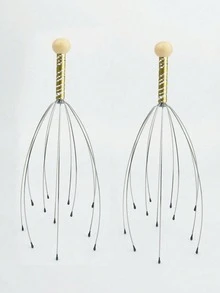 Bộ 1/2 dụng cụ mát xa đầu 12 ngón, dụng cụ gãi đầu và mát xa da đầu, dụng cụ thư giãn da đầu, kích thích mọc tóc và giảm căng thẳng cơ thể. - Nhiều màu - Xem 1