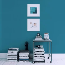 1 Roll Self-Adhesive Wallpaper, PVC Material Sticker, Blue Matte Frosted Pattern Wallpaper, Waterproof And Stain-Resistant, Easy To Install And Removable, Suitable For Kitchen Cabinets, Dining Tables, Drawers, Furniture Renovation, Bedroom, Living Room, Dorm Wall Decoration, Easy To Clean And Cut To Size - Blue - View 8