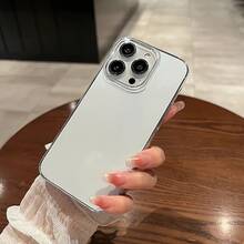 純色時尚矽膠 TPU 透明手機殼，適用於 iPhone 17 Pro Max，柔軟貼合透明 TPU 矽膠保護殼，適合 Apple 17 Pro Max/17/17 Pro/17 Air/16 Pro Max/16/16 Pro/16 Plus/15/14/13/12/11，超薄設計，握感舒適，防震保護，適合辦公專業人士送禮 - 無色 - 查看 2