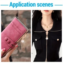 5/10Pcs Faux Pearl Zipper Pulls, Suitable For Bags, Clothing, DIY Decoration, Nylon Lockless Zipper Accessories - Multicolor - View 6
