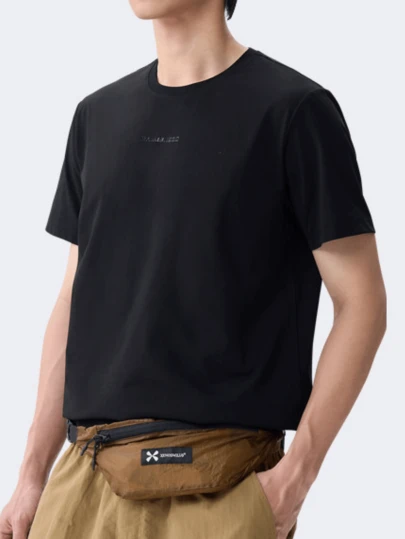 CAMEL CROWN Áo thun nam cổ tròn tay ngắn thấm hút mồ hôi, nhanh khô, thoáng khí, thích hợp cho hoạt động thể thao ngoài trời mùa hè, chống nắng.