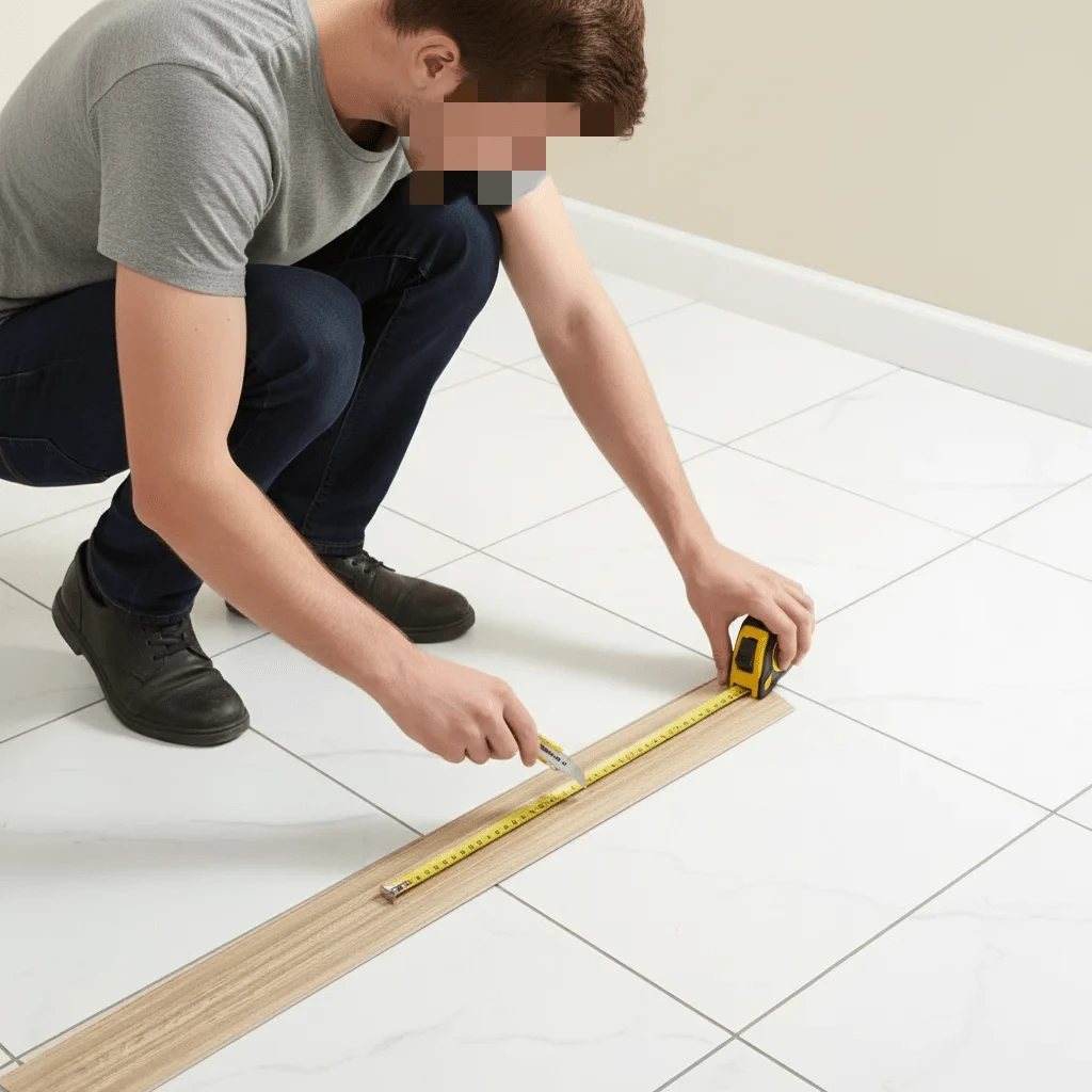 1pc/1m/39.37in Carpet To Tile Transition Strip, Wear-Resistant PVC Threshold Ramp Self-Adhesive Divider Strip For Home Use