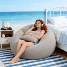 1 chiếc ghế lười bơm hơi gấp gọn, di động và dễ cất giữ, được làm từ chất liệu PVC dày, chống mài mòn và chống thấm nước, bơm hơi và xả hơi dễ dàng, chỗ ngồi mềm mại và thoải mái, thích hợp cho cắm trại ngoài trời, thư giãn trong phòng khách, phòng ngủ, đọc sách và sử dụng trong văn phòng, vừa là ghế lười vừa là ghế cắm trại, một chỗ ngồi thư giãn đa năng cho gia đình và ngoài trời. - Nhiều màu - Xem 8
