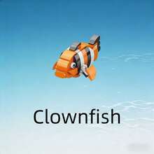 9pcs Realistic Ocean Animal Micro Particle Building Blocks, Multiple Underwater Creature 3D Assembly Models, ABS Material Healing Desktop Entryway Decor, Educational Stress Relief Handmade Toy, Building Block Collection, Back To School Graduation Birthday Anniversary Children Holiday Gift - 彩色 - 查看 14