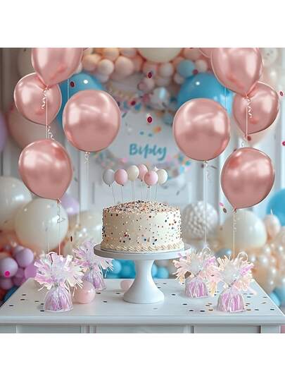 10/20pcs Metal Balloon Weights – Multi-Color Table Decor For Everyday Celebrations & Holiday Parties (Birthday, Wedding, Christmas, New Year, Graduation), DIY Helium Balloon Holders, Home & Party Decor Essentials, Perfect Gift