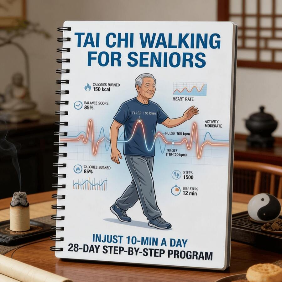 1本太极步行笔记本,专为老年人设计,包含28天循序渐进的低强度健身日志,可追踪健康数据,每日10分钟太极练习,适合老年人,并附有心率平衡训练计划,是送给老年人、护理人员和需要温和运动人士的理想礼物。 - A - 查看 1