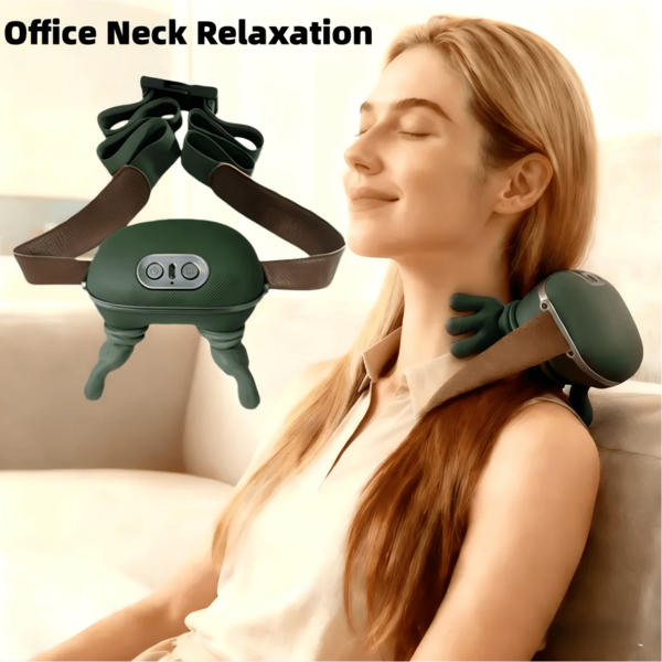 Portable Electric Massager, USB Rechargeable Deep Tissue Massager, 8-Claw Design - Portable Acupressure Massager, Suitable For Neck, Back, Shoulders And Legs - Excellent Relaxation Gift, Suitable For Men And Women; Waist, Trapezius Massager; Wireless Portable Heating Pad, Suitable For Neck And Shoulders, Suitable For Office Use