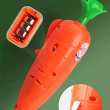 Judy Carrot Shaped Neutral Pen | With Clip For Writing And Note-Taking, Neutral Pen Tip, Plastic Material - Multicolor - View 8