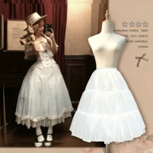 2-Layer Crystal Tulle + 1-Layer Lining White Long Pleated Skirt, Adjustable Fluffy Cloud Petticoat Without Steel Rings, Elegant Princess Style Midi Dress, Suitable For Summer, Lolita, Hanfu, Formal Occasions, Parties, Dates, Performances, Cosplay, Ideal For Valentine's Day, Mother's Day, Easter And Holiday Outfits,Beach,Wedding - Multicolor - View 4